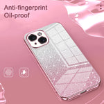 Coque de téléphone électroplaquée avec poudre à paillettes dégradées, Pour iPhone 17e / 16e, Pour iPhone 17 Pro Max, Pour iPhone 17 Pro, Pour iPhone 17, Pour iPhone Air, Pour iPhone 16 Pro Max