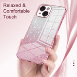 Coque de téléphone électroplaquée avec poudre à paillettes dégradées, Pour iPhone 17e / 16e, Pour iPhone 17 Pro Max, Pour iPhone 17 Pro, Pour iPhone 17, Pour iPhone Air, Pour iPhone 16 Pro Max