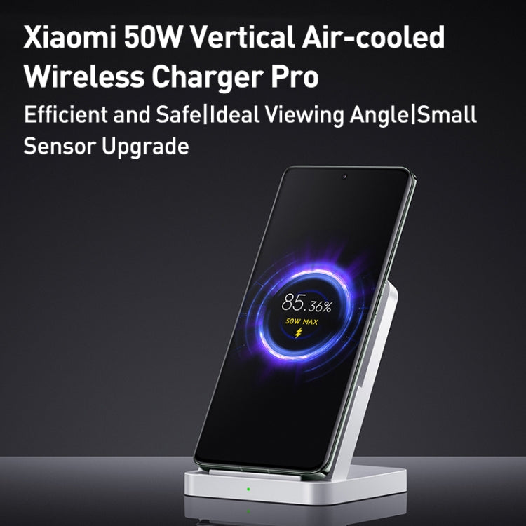 Chargeur sans fil vertical Xiaomi 50 W à refroidissement par air Pro
