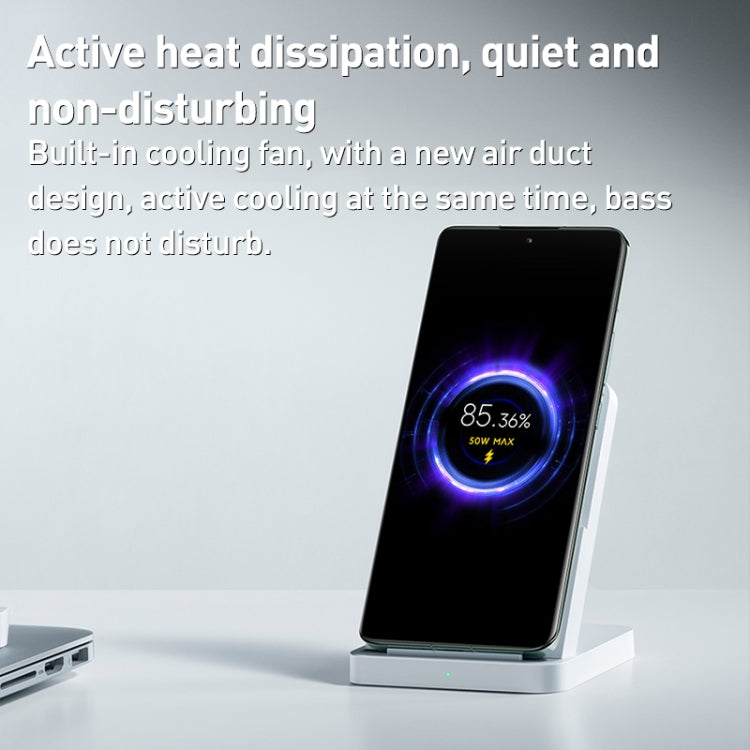 Chargeur sans fil vertical Xiaomi 50 W à refroidissement par air Pro