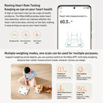 Balance corporelle intelligente Xiaomi Mijia originale S400 BT5.0 Affichage LED Mesure à double fréquence, Balance corporelle S400
