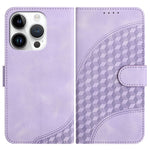 YX0060 Coque de téléphone en cuir gaufrée tête d'éléphant avec lanière, pour iPhone 16 Pro, pour iPhone 16 Plus, pour iPhone 16, pour iPhone 15 Pro Max, pour iPhone 15 Pro, pour iPhone 15 Plus