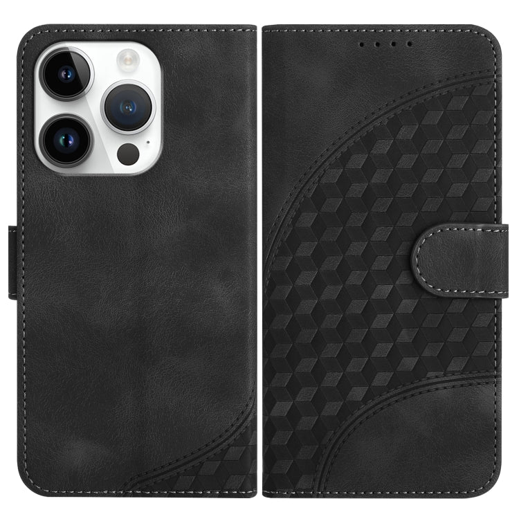 YX0060 Coque de téléphone en cuir gaufrée tête d'éléphant avec lanière, pour iPhone 16 Pro, pour iPhone 16 Plus, pour iPhone 16, pour iPhone 15 Pro Max, pour iPhone 15 Pro, pour iPhone 15 Plus