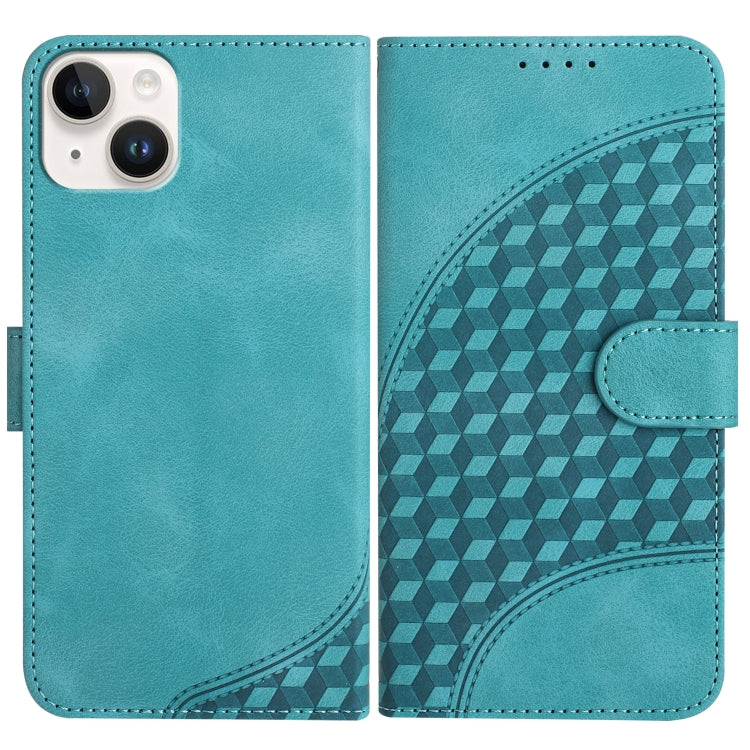 YX0060 Coque de téléphone en cuir gaufrée tête d'éléphant avec lanière, pour iPhone 16 Pro, pour iPhone 16 Plus, pour iPhone 16, pour iPhone 15 Pro Max, pour iPhone 15 Pro, pour iPhone 15 Plus