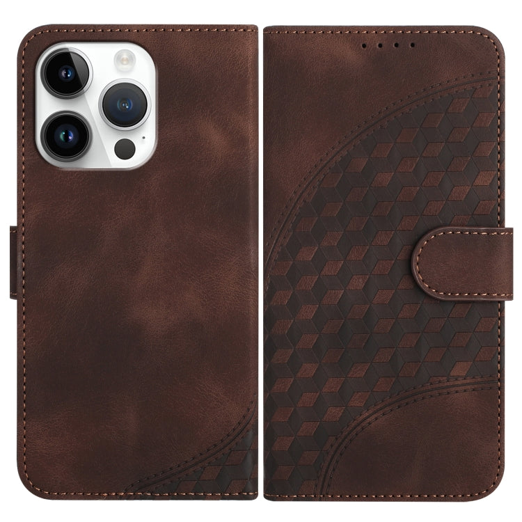 YX0060 Elephant Head Embossed Phone Leather Case with Lanyard, For iPhone 13 Pro Max, For iPhone 13 Pro, For iPhone 13, For iPhone 13 mini, For iPhone 12/12 Pro, For iPhone 12 Pro Max