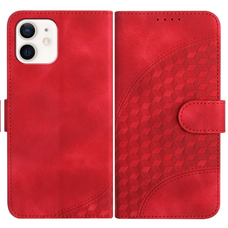 YX0060 Elephant Head Embossed Phone Leather Case with Lanyard, For iPhone 12 mini, For iPhone 11 Pro Max, For iPhone 11, For iPhone 11 Pro, For iPhone XS / X, For iPhone XR