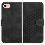 YX0060 Elephant Head Embossed Phone Leather Case with Lanyard, For iPhone 15, For iPhone 14 Plus, For iPhone 14, For iPhone 14 Pro, For iPhone 14 Pro Max, For iPhone SE 2022/SE 2020/6/7/8