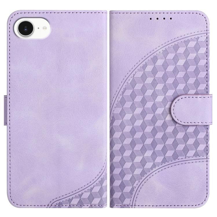 YX0060 Coque de téléphone en cuir gaufrée Tête d'éléphant avec lanière, Pour iPhone 17e / 16e, Pour iPhone 17 Pro Max, Pour iPhone 17 Pro, Pour iPhone 17, Pour iPhone Air, Pour iPhone 16 Pro Max