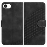 YX0060 Coque de téléphone en cuir gaufrée Tête d'éléphant avec lanière, Pour iPhone 17e / 16e, Pour iPhone 17 Pro Max, Pour iPhone 17 Pro, Pour iPhone 17, Pour iPhone Air, Pour iPhone 16 Pro Max