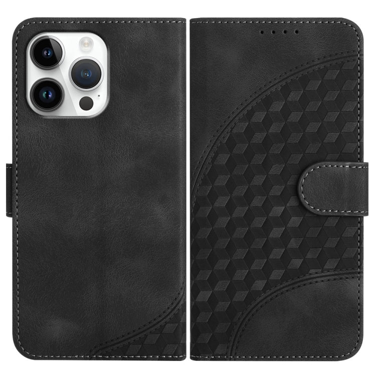YX0060 Coque de téléphone en cuir gaufrée Tête d'éléphant avec lanière, Pour iPhone 17e / 16e, Pour iPhone 17 Pro Max, Pour iPhone 17 Pro, Pour iPhone 17, Pour iPhone Air, Pour iPhone 16 Pro Max