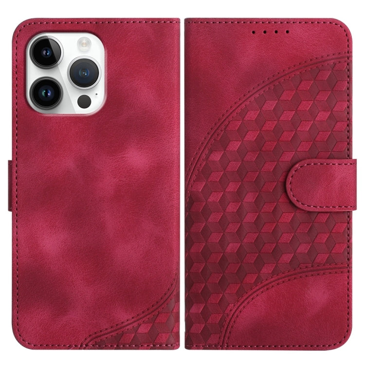 YX0060 Coque de téléphone en cuir gaufrée Tête d'éléphant avec lanière, Pour iPhone 17e / 16e, Pour iPhone 17 Pro Max, Pour iPhone 17 Pro, Pour iPhone 17, Pour iPhone Air, Pour iPhone 16 Pro Max