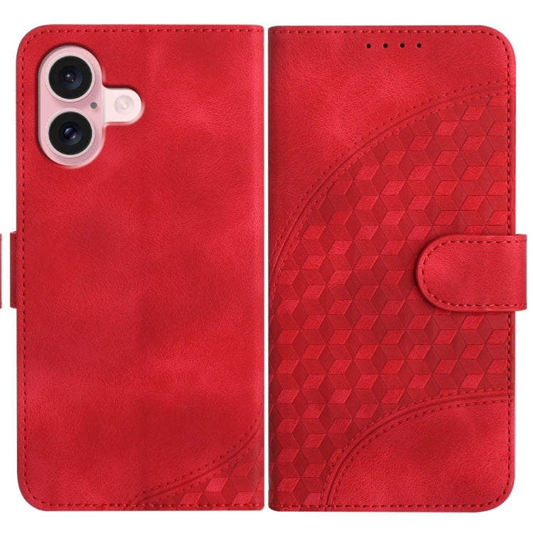 YX0060 Coque de téléphone en cuir gaufrée tête d'éléphant avec lanière, pour iPhone 16 Pro, pour iPhone 16 Plus, pour iPhone 16, pour iPhone 15 Pro Max, pour iPhone 15 Pro, pour iPhone 15 Plus