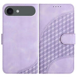 YX0060 Coque de téléphone en cuir gaufrée Tête d'éléphant avec lanière, Pour iPhone 17e / 16e, Pour iPhone 17 Pro Max, Pour iPhone 17 Pro, Pour iPhone 17, Pour iPhone Air, Pour iPhone 16 Pro Max