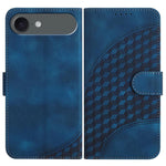 YX0060 Coque de téléphone en cuir gaufrée Tête d'éléphant avec lanière, Pour iPhone 17e / 16e, Pour iPhone 17 Pro Max, Pour iPhone 17 Pro, Pour iPhone 17, Pour iPhone Air, Pour iPhone 16 Pro Max