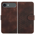 YX0060 Coque de téléphone en cuir gaufrée Tête d'éléphant avec lanière, Pour iPhone 17e / 16e, Pour iPhone 17 Pro Max, Pour iPhone 17 Pro, Pour iPhone 17, Pour iPhone Air, Pour iPhone 16 Pro Max
