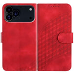 YX0060 Coque de téléphone en cuir gaufrée Tête d'éléphant avec lanière, Pour iPhone 17e / 16e, Pour iPhone 17 Pro Max, Pour iPhone 17 Pro, Pour iPhone 17, Pour iPhone Air, Pour iPhone 16 Pro Max