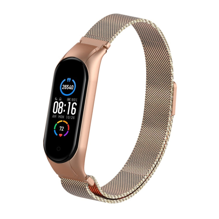 Milano Solid Color Magnetic Stainless Steel Strap, For Xiaomi Mi Band 5