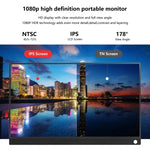 Écran portable de 15,6 pouces HDR 1080P IPS, 15,6 pouces 1080P