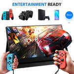 Écran portable de 15,6 pouces HDR 1080P IPS, 15,6 pouces 1080P