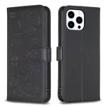 Étui de téléphone en cuir gaufré trèfle à quatre feuilles, Pour iPhone 7 / 8 / SE 2022, Pour iPhone 13 Pro Max, Pour iPhone 13 Pro, Pour iPhone 13, Pour iPhone 12 / 12 Pro, Pour iPhone 12 Pro Max, Pour iPhone 11 Pro Max, Pour iPhone 11