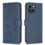 Étui de téléphone en cuir gaufré trèfle à quatre feuilles, Pour iPhone 7 / 8 / SE 2022, Pour iPhone 13 Pro Max, Pour iPhone 13 Pro, Pour iPhone 13, Pour iPhone 12 / 12 Pro, Pour iPhone 12 Pro Max, Pour iPhone 11 Pro Max, Pour iPhone 11