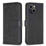 Étui de téléphone en cuir gaufré trèfle à quatre feuilles, Pour iPhone 7 / 8 / SE 2022, Pour iPhone 13 Pro Max, Pour iPhone 13 Pro, Pour iPhone 13, Pour iPhone 12 / 12 Pro, Pour iPhone 12 Pro Max, Pour iPhone 11 Pro Max, Pour iPhone 11
