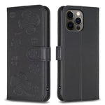 Étui de téléphone en cuir gaufré trèfle à quatre feuilles, Pour iPhone 7 / 8 / SE 2022, Pour iPhone 13 Pro Max, Pour iPhone 13 Pro, Pour iPhone 13, Pour iPhone 12 / 12 Pro, Pour iPhone 12 Pro Max, Pour iPhone 11 Pro Max, Pour iPhone 11