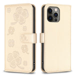Étui de téléphone en cuir gaufré trèfle à quatre feuilles, Pour iPhone 7 / 8 / SE 2022, Pour iPhone 13 Pro Max, Pour iPhone 13 Pro, Pour iPhone 13, Pour iPhone 12 / 12 Pro, Pour iPhone 12 Pro Max, Pour iPhone 11 Pro Max, Pour iPhone 11