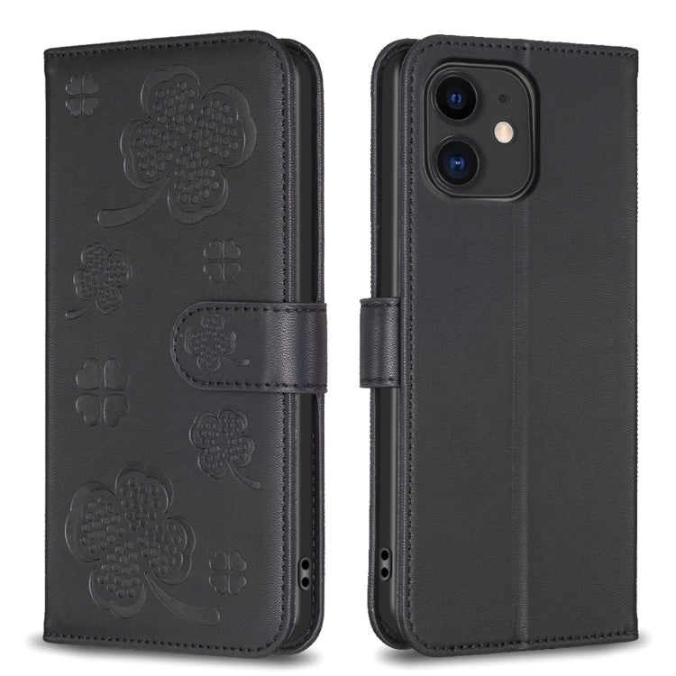 Étui de téléphone en cuir gaufré trèfle à quatre feuilles, Pour iPhone 7 / 8 / SE 2022, Pour iPhone 13 Pro Max, Pour iPhone 13 Pro, Pour iPhone 13, Pour iPhone 12 / 12 Pro, Pour iPhone 12 Pro Max, Pour iPhone 11 Pro Max, Pour iPhone 11