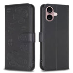 Coque de téléphone en cuir gaufré trèfle à quatre feuilles, pour iPhone 17 Pro Max, pour iPhone 17 Pro, pour iPhone 17, pour iPhone Air, pour iPhone 16 Pro Max, pour iPhone 16 Pro, pour iPhone 16 Plus, pour iPhone 16
