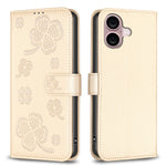 Coque de téléphone en cuir gaufré trèfle à quatre feuilles, pour iPhone 17 Pro Max, pour iPhone 17 Pro, pour iPhone 17, pour iPhone Air, pour iPhone 16 Pro Max, pour iPhone 16 Pro, pour iPhone 16 Plus, pour iPhone 16
