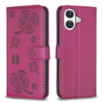 Coque de téléphone en cuir gaufré trèfle à quatre feuilles, pour iPhone 17 Pro Max, pour iPhone 17 Pro, pour iPhone 17, pour iPhone Air, pour iPhone 16 Pro Max, pour iPhone 16 Pro, pour iPhone 16 Plus, pour iPhone 16