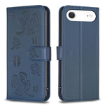 Coque de téléphone en cuir gaufré trèfle à quatre feuilles, pour iPhone 17 Pro Max, pour iPhone 17 Pro, pour iPhone 17, pour iPhone Air, pour iPhone 16 Pro Max, pour iPhone 16 Pro, pour iPhone 16 Plus, pour iPhone 16