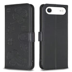 Coque de téléphone en cuir gaufré trèfle à quatre feuilles, pour iPhone 17 Pro Max, pour iPhone 17 Pro, pour iPhone 17, pour iPhone Air, pour iPhone 16 Pro Max, pour iPhone 16 Pro, pour iPhone 16 Plus, pour iPhone 16