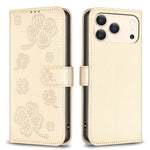 Coque de téléphone en cuir gaufré trèfle à quatre feuilles, pour iPhone 17 Pro Max, pour iPhone 17 Pro, pour iPhone 17, pour iPhone Air, pour iPhone 16 Pro Max, pour iPhone 16 Pro, pour iPhone 16 Plus, pour iPhone 16