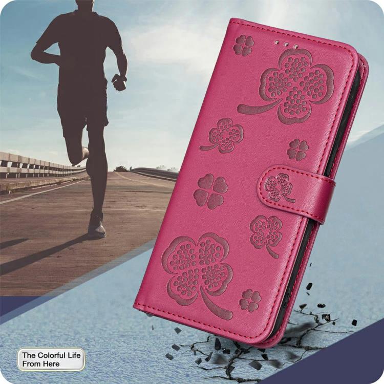 Coque de téléphone en cuir gaufré trèfle à quatre feuilles, pour iPhone 17 Pro Max, pour iPhone 17 Pro, pour iPhone 17, pour iPhone Air, pour iPhone 16 Pro Max, pour iPhone 16 Pro, pour iPhone 16 Plus, pour iPhone 16