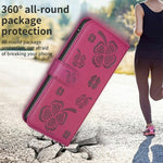 Coque de téléphone en cuir gaufré trèfle à quatre feuilles, pour iPhone 17 Pro Max, pour iPhone 17 Pro, pour iPhone 17, pour iPhone Air, pour iPhone 16 Pro Max, pour iPhone 16 Pro, pour iPhone 16 Plus, pour iPhone 16