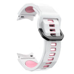 Bracelet de montre en silicone bicolore texturé ondulé, pour Samsung Galaxy Watch 6