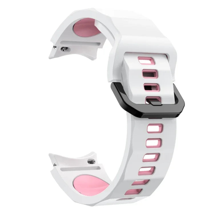 Bracelet de montre en silicone bicolore texturé ondulé, pour Samsung Galaxy Watch 6