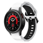 Bracelet de montre en silicone bicolore texturé ondulé, pour Samsung Galaxy Watch 6