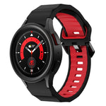 Bracelet de montre en silicone bicolore texturé ondulé, pour Samsung Galaxy Watch 6