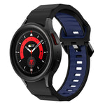 Bracelet de montre en silicone bicolore texturé ondulé, pour Samsung Galaxy Watch 6
