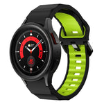 Bracelet de montre en silicone bicolore texturé ondulé, pour Samsung Galaxy Watch 6