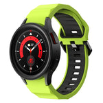 Bracelet de montre en silicone bicolore texturé ondulé, pour Samsung Galaxy Watch 6