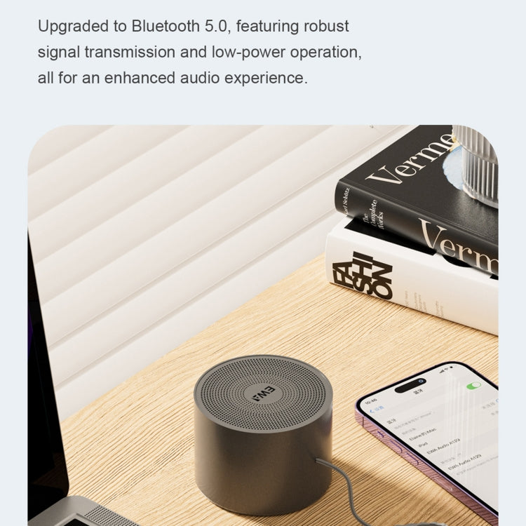 Enceinte Métallique Mini Bluetooth 5.0 avec Radiateur de Basses EWA A129