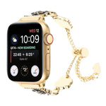 Bracelet de montre à maillons Camellia en métal, pour Apple Watch 42mm, pour Apple Watch 38mm