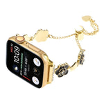 Bracelet de montre à maillons Camellia en métal, pour Apple Watch 42mm, pour Apple Watch 38mm