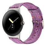 Nylon Canvas Watch Band, For Google Pixel Watch 4 / 3 / 2 / 1 41mm