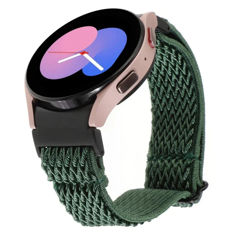 Bracelet de montre tressé en nylon Wave, pour Samsung Galaxy Watch6/6 Classic/5/5 Pro