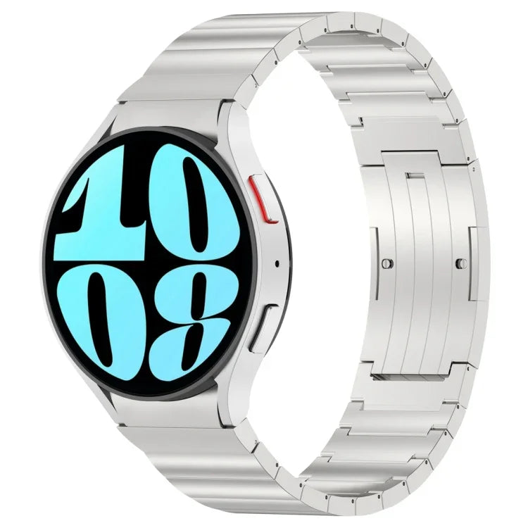 Button Style One-bead Metal Watch Band, For Samsung Galaxy Watch6/6 Classic/5/5 Pro